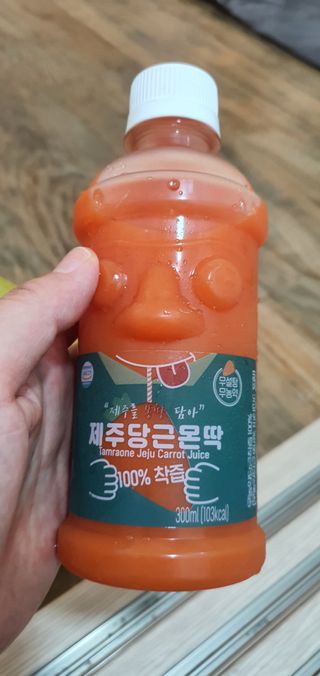탐라원 무농약 당근과즙으로 건강한 당근주스, 당근몬딱주스 — 5점을 준 리뷰어가 2021년 8월 올린 사용 사진