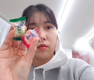 청포도캔디 복숭아캔디 — 5점을 준 리뷰어가 2022년 11월 올린 사용 사진