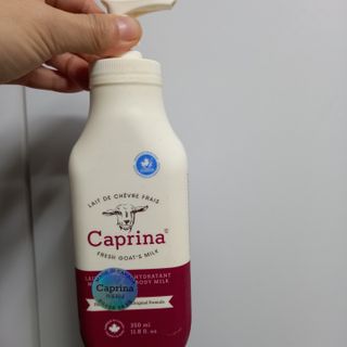 카프리나 프레쉬 산양밀크 모이스춰라이징 바디로션 350ml(오리지널향) — 5점을 준 리뷰어가 2022년 12월 올린 사용 사진