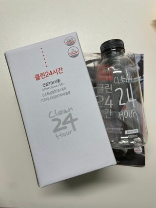 클린24시간 1BOX(5포) + 전용보틀(500ml) — 5점을 준 리뷰어가 2023년 8월 올린 사용 사진