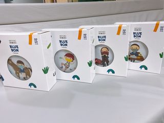 [블루 본 아이노우] 유아용 컬러마스크 40 PCS SET 2중 택 1 — 5점을 준 리뷰어가 2021년 4월 올린 사용 사진