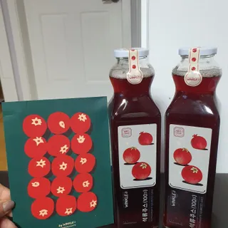 [바이윙클] 페르시아 유기농 석류 착즙주스 750ml 2병 + 선물박스 세트 — 5점을 준 리뷰어가 2022년 3월 올린 사용 사진