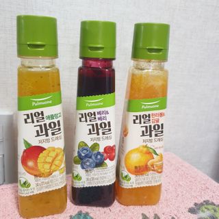 [풀무원] 리얼 과일  저지방 드레싱 240g 3종 — 5점을 준 리뷰어가 2021년 2월 올린 사용 사진
