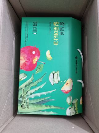 서울약사신협 잘 담은 알로애사과_70ml x 30포 — 5점을 준 리뷰어가 2021년 10월 올린 사용 사진
