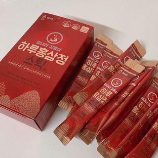 힘내라김홍삼 하루홍삼정스틱 10g x 10포 — 3점을 준 리뷰어가 2021년 3월 올린 사용 사진