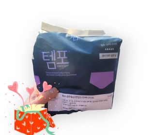 N[템포 ] 패드 내추럴 순면 입는 오버나이트 5P * 2개 — 5점을 준 리뷰어가 2024년 2월 올린 사용 사진