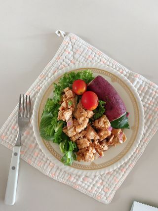 참살이도시락 작심삼일 샐러드도시락 3개 맛보기 새벽배송 또는 택배배송 — 5점을 준 리뷰어가 2021년 8월 올린 사용 사진