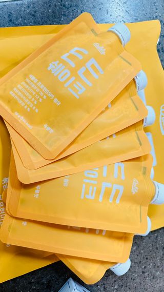 [덜다] 든든 식물성 단백질 쉐이크 40g X 7입 (곡물/딸기) — 3.5점을 준 리뷰어가 2023년 8월 올린 사용 사진
