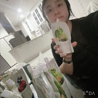 딜라이트 프로젝트 착즙주스 3종(푸룬&사과 착즙주스/그린샐러드 착즙주스/한라봉&감귤주스) — 4점을 준 리뷰어가 2022년 7월 올린 사용 사진