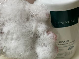 셀라피 에이리페어 크림 바디 워시 2세대 500ml — 5점을 준 리뷰어가 2021년 1월 올린 사용 사진