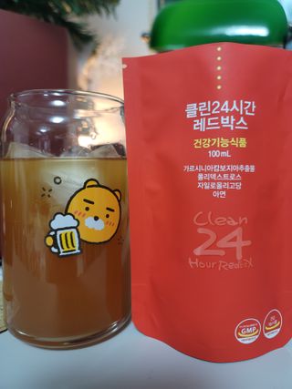 클린24시간 레드박스 1BOX(5포) + 전용보틀(500ml) — 5점을 준 리뷰어가 2024년 1월 올린 사용 사진