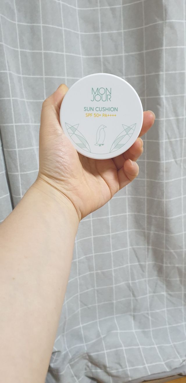 몽쥬르 유아 선쿠션 리뷰 사진