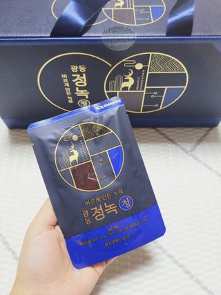 광동생활건강 [광동] 바르게 만든 녹용, 광동정녹청 — 5점을 준 리뷰어가 2021년 11월 올린 사용 사진