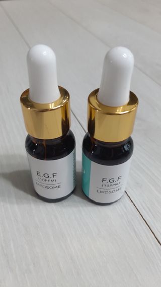 랑팡 EGF+FGF 10ppm 리포좀 앰플 원액 10ml — 5점을 준 리뷰어가 2021년 10월 올린 사용 사진