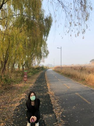 [숨그림]  덴탈마스크 짱구 우리아이 그리고 내가 쓰는 믿을수있는 케릭터 마스크  16종 — 5점을 준 리뷰어가 2021년 11월 올린 사용 사진