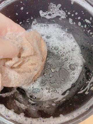 블뤼엔 일회용 수세미 — 5점을 준 리뷰어가 2021년 4월 올린 사용 사진