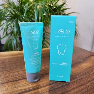 치과에서 쓰는 치약 _ 라벨제로 저불소 꼬마, 키즈, 유아, 베이비, 주니어 안전한 어린이치약 — 5점을 준 리뷰어가 2022년 12월 올린 사용 사진