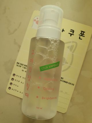 [시카앰플] 묘오한 고마진정할때 진정 스프레이 앰플 150ml — 5점을 준 리뷰어가 2021년 1월 올린 사용 사진