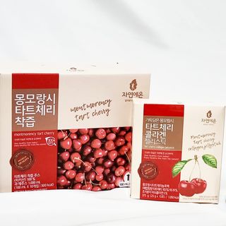자연에온 몽모랑시 타트체리 3종 세트 구성 - 저분자콜라겐젤리, NFC 착즙주스 — 5점을 준 리뷰어가 2021년 7월 올린 사용 사진
