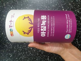 [몸엔용] 전국 이마트 런칭 신상, 아침을 깨우는 녹용 아침녹용 10g x 28포 — 4점을 준 리뷰어가 2021년 7월 올린 사용 사진