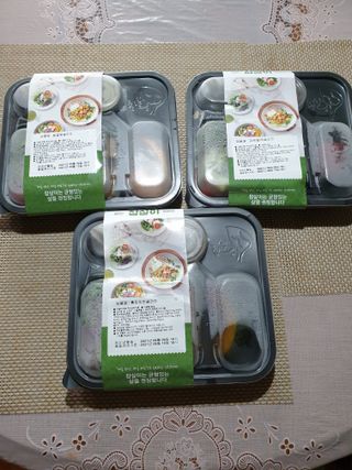 참살이도시락 작심삼일 샐러드도시락 3개 맛보기 새벽배송 또는 택배배송 — 5점을 준 리뷰어가 2021년 9월 올린 사용 사진