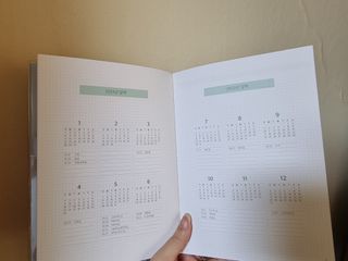 리훈 2023년 아이라이크 모눈 다이어리 미니달력 세트 — 5점을 준 리뷰어가 2022년 11월 올린 사용 사진