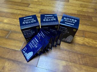 참앤들황토농원 국내산 흑염소를 정성스럽게 담은, 프리미엄 흑염소 진액 70ml x 30포 1박스 — 5점을 준 리뷰어가 2023년 1월 올린 사용 사진