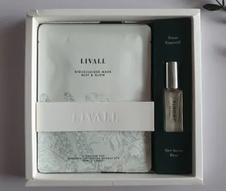 리브얼 | LIVALL 바이오셀룰로오스 마스크 레스트 앤 글로우 33ml  x 3개입 — 5점을 준 리뷰어가 2022년 6월 올린 사용 사진