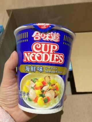 NISSIN 닛신 컵누들  4종 - 씨푸드오리지날, 씨푸드 스파이시, 씨푸드 커리, 씨푸드 XO소스 — 5점을 준 리뷰어가 2022년 4월 올린 사용 사진