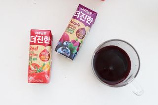[롯데칠성] 야채듬뿍 더'진한 [롯데칠성] 야채는 이제 COLORFULL! 야채듬뿍  더 진한 레드 4개 +퍼플 4개 (총 8개) — 5점을 준 리뷰어가 2023년 6월 올린 사용 사진