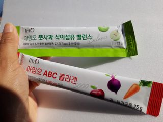 아임오 풋사과 식이섬유 밸런스 젤리 14포 — 5점을 준 리뷰어가 2021년 8월 올린 사용 사진