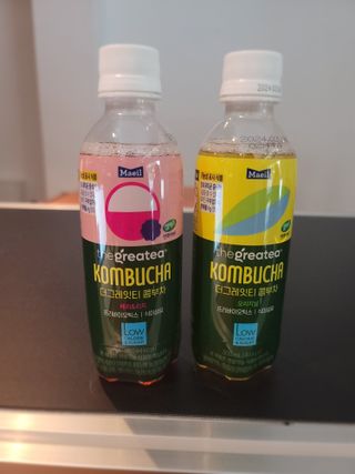 더그레잇티 콤부차 [매일유업] 더그레잇티 44kcal 콤부차 300ml *12개입 (오리지널 6개+베리리치 6개) — 4.5점을 준 리뷰어가 2023년 8월 올린 사용 사진