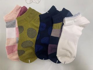 [사이즈가 있는 양말 필로이] 여자 스니커즈 발목 양말 5족 세트【 S, M, L, 】3가지 사이즈 — 4점을 준 리뷰어가 2022년 7월 올린 사용 사진