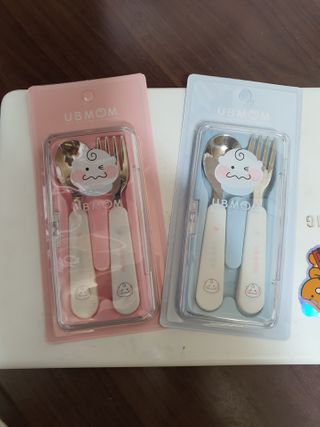 유비맘 스푼포크 케이스 세트 1+1 _컬러랜덤 발송 — 4점을 준 리뷰어가 2021년 1월 올린 사용 사진