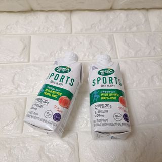 셀렉스스포츠 셀렉스 스포츠 웨이 프로틴 복숭아_ 330ml x 12팩 — 4점을 준 리뷰어가 2021년 3월 올린 사용 사진