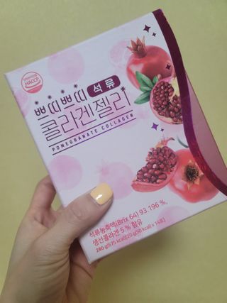 헬스업_쁘띠쁘띠석류콜라겐젤리_20g x 14포 — 5점을 준 리뷰어가 2021년 2월 올린 사용 사진
