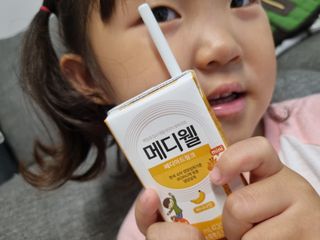 메디웰 페디아드링크 미니 바나나맛 — 5점을 준 리뷰어가 2022년 8월 올린 사용 사진