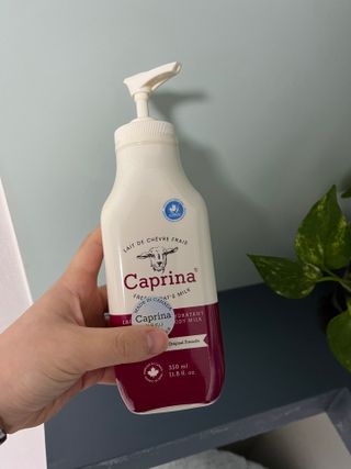 카프리나 프레쉬 산양밀크 모이스춰라이징 바디로션 350ml(오리지널향) — 5점을 준 리뷰어가 2022년 12월 올린 사용 사진