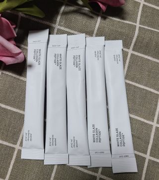 닥터윤 더마스킨 화이트 글레이즈 저분자 피쉬콜라겐 펩타이드 — 5점을 준 리뷰어가 2022년 8월 올린 사용 사진