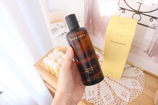 스킨큐어 산다화 비타민c 화이트닝 토너 150ml — 5점을 준 리뷰어가 2022년 2월 올린 사용 사진