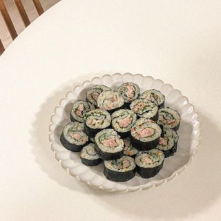 해풀잎 누구나 김밥*1ea [(혼합야채 35g *1ea,  김밥김 (5g, 5ea),  양념간장 (6g, 5ea), 참기름(5g, 2ea)] — 5점을 준 리뷰어가 2022년 8월 올린 사용 사진
