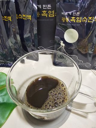 광동생활건강 MF [광동] 바르게 만든 광동 흑염소 진액 70ml * 30포 1박스 — 5점을 준 리뷰어가 2024년 5월 올린 사용 사진