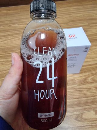 클린24시간 1BOX(5포) + 전용보틀(500ml) — 3점을 준 리뷰어가 2023년 1월 올린 사용 사진