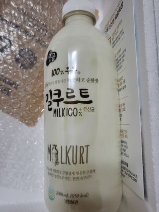 숲골 요거트 익는 마을 패밀리 무가당 요구르트 밀쿠르트 1000ml — 5점을 준 리뷰어가 2021년 12월 올린 사용 사진