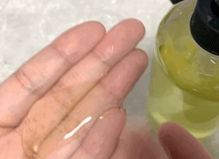 디어미어 맥주효모 샴푸 500ml — 4점을 준 리뷰어가 2022년 8월 올린 사용 사진
