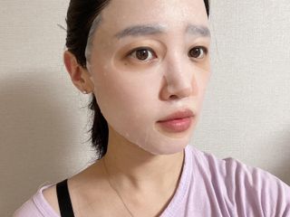 쿠피 피디알엔 연어 더마 페이셜 마스크 — 5점을 준 리뷰어가 2021년 11월 올린 사용 사진