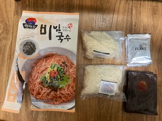 [한면원] 비빔국수 2인분 — 4.5점을 준 리뷰어가 2022년 8월 올린 사용 사진