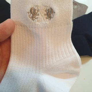 [사이즈가 있는 양말 필로이] 남/여 골지 발목 양말 4족 세트 남【S, M, L, XL】여【S, M, L】_컬러 랜덤 — 5점을 준 리뷰어가 2022년 6월 올린 사용 사진