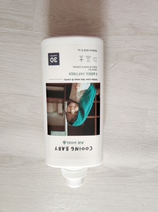 쿠잉베이비 에어워시 세탁세제,섬유유연제 1L — 5점을 준 리뷰어가 2023년 2월 올린 사용 사진