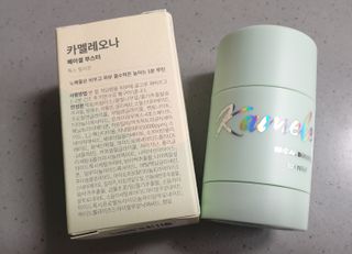 건강누리인터내셔날 카멜레오나 마스크 스틱팩 미네랄부스터 [2종 SET] 샤이닝라이즈(피부톤UP)/톡스릴리프(피부진정) — 5점을 준 리뷰어가 2022년 7월 올린 사용 사진